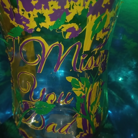 Miss You Dad Vector-ized vinyl vase - Picture 4 of 8